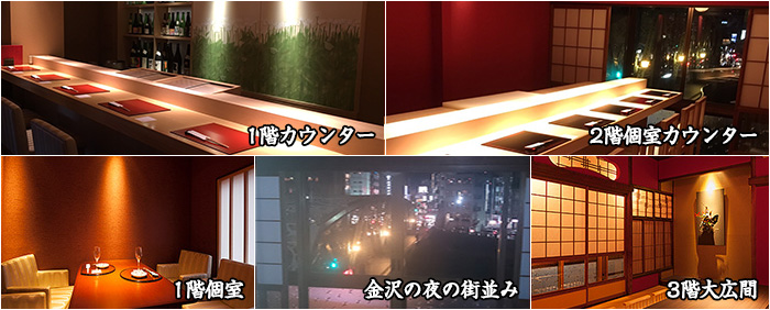 店内一覧：寿司さ々木