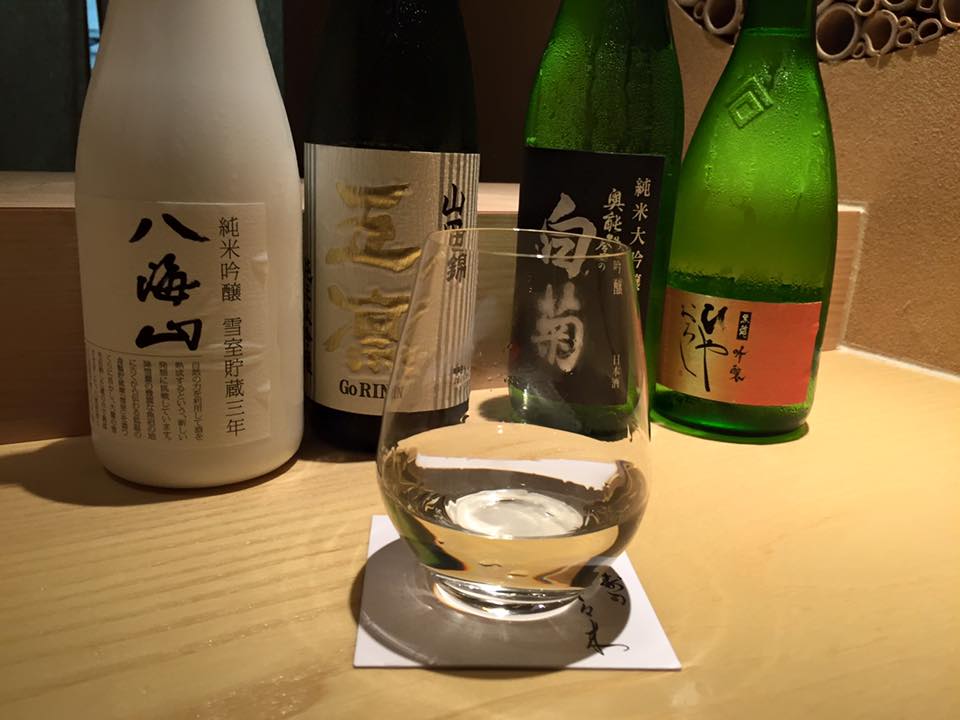 新メニューワインコース-日本酒コース：寿司さ々木