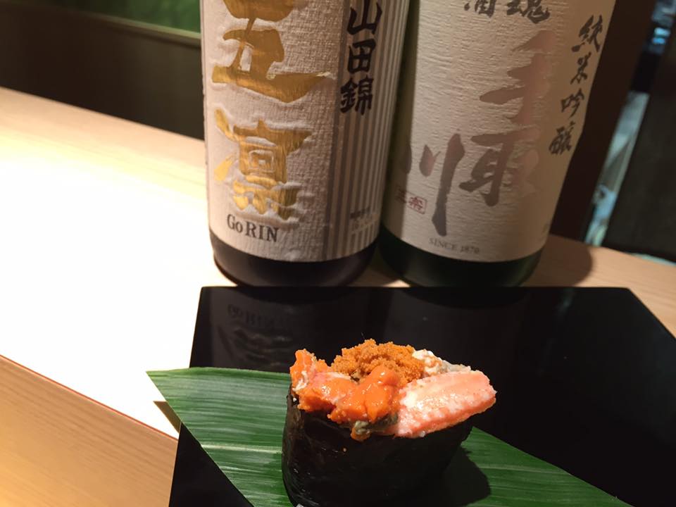 地酒 手取川、五凛：寿司さ々木
